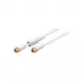 Wentronic 67298 SAT F-Stecker auf F-Stecker, Stecker/Stecker, vergoldet, Weiß