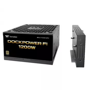 Thermaltake Dockpower FI 1200W PC-Netzteil, 80 PLUS Gold, ATX 3.1, schwarz