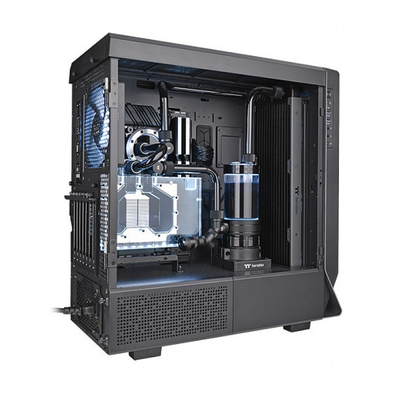 Thermaltake Pacific SR420 Slim-Radiator für selbst aufgebaute Flüssigkeitskühlung, schwarz