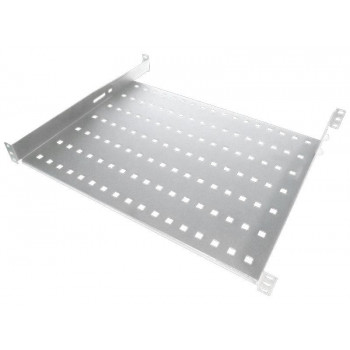 Alantec SA-P-19-1U-550-4-S fester Fachboden, 19″ 1U, Tiefe 550 mm, grau