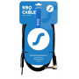 SSQ JMPJMK2 SS-1440 Kabel Mono-Klinke – Mono-Klinke (90 Grad gewinkelt), 2 m, schwarz