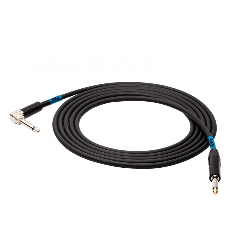 SSQ JMPJMK2 SS-1440 Kabel Mono-Klinke – Mono-Klinke (90 Grad gewinkelt), 2 m, schwarz