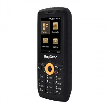 RugGear RG150 robustes Tastenhandy, Dual SIM, schwarz