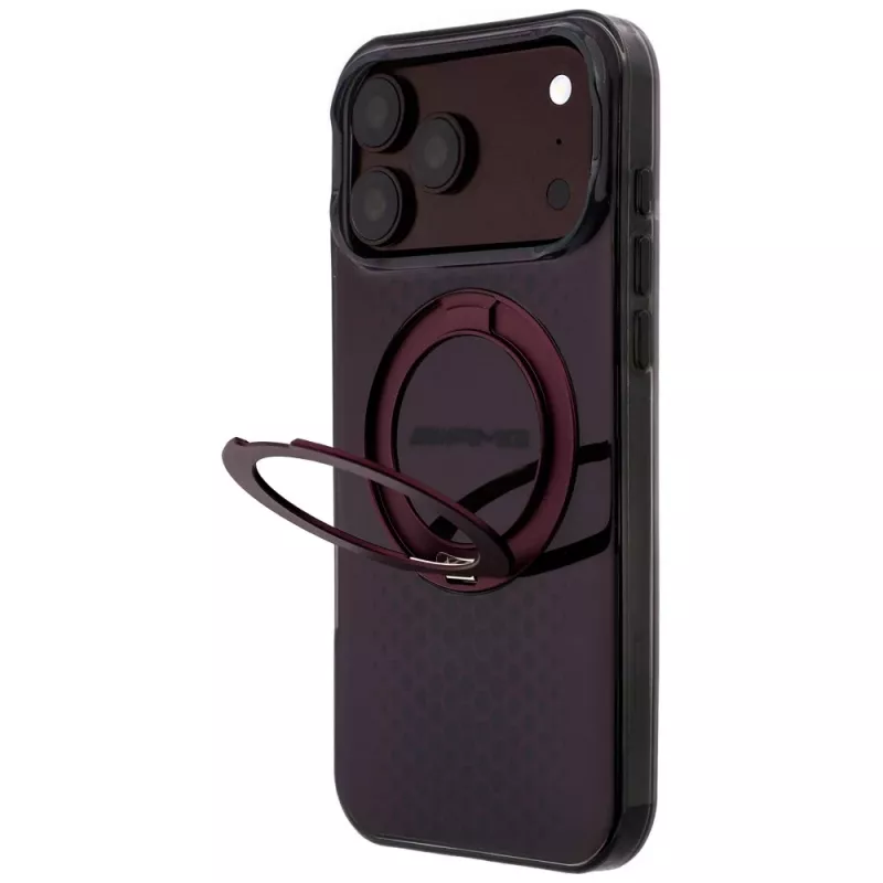 Mercedes AMG IML Double Layer Urban Line Hülle mit Ring Stand, MagSafe, für iPhone 18 Pro Max / 17 Pro Max, bordeaux