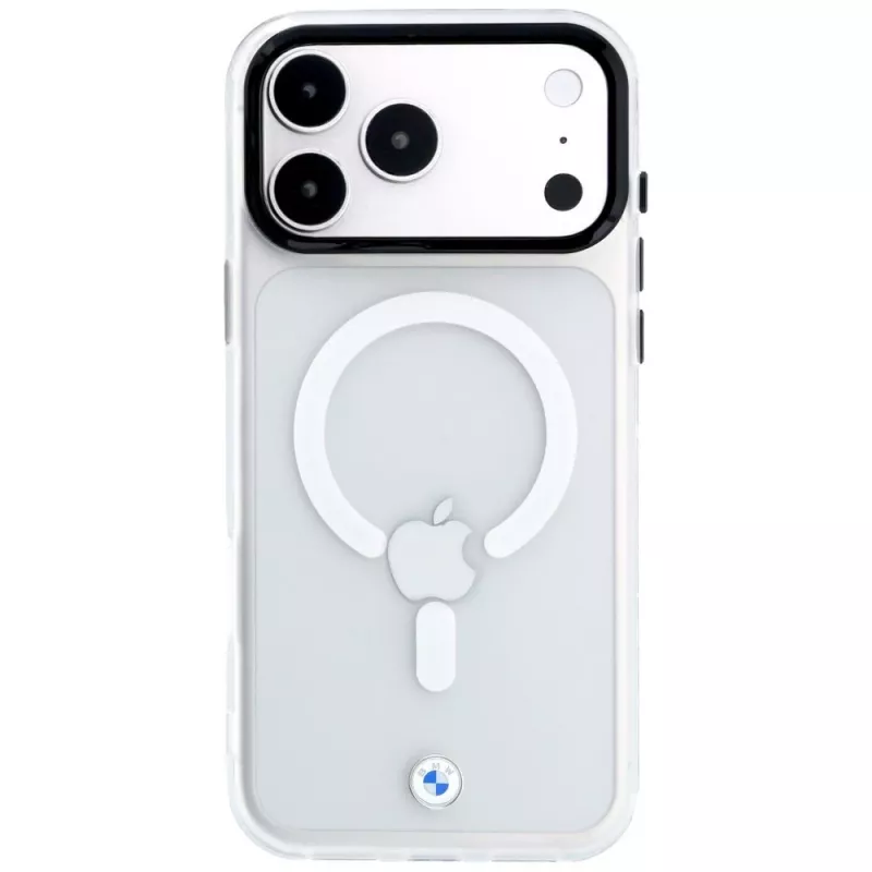 BMW Sign Frosted IML & Metal Logo MagSafe Hülle für iPhone 18 Pro Max / 17 Pro Max, transparent