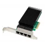 ALLNET ALL0145-4-2.5G-TX PCIe x4 Quad-Port 2,5-Gigabit-Server-Netzwerkadapter, Kupfer RJ45