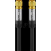 Wentronic 70661 Antennenanschlusskabel, F, 135 dB, 4x geschirmt, 1 m