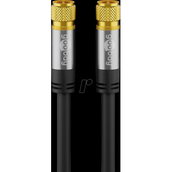 Wentronic 70661 Antennenanschlusskabel, F, 135 dB, 4x geschirmt, 1 m