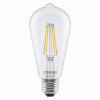 Osram SMART+ MATTER Dimmable Classic Edison 60 827 E27 Smart-Glühbirne, 6 W, Warmweiß, WLAN