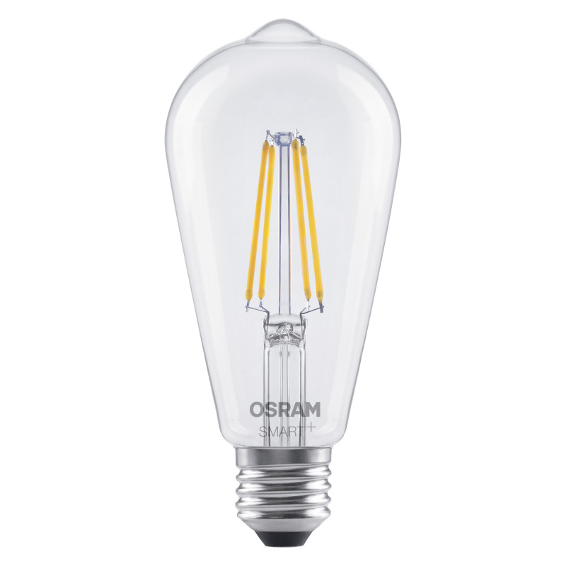 Osram SMART+ MATTER Dimmable Classic Edison 60 827 E27 Smart-Glühbirne, 6 W, Warmweiß, WLAN