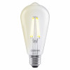 Osram SMART+ MATTER Dimmable Classic Edison 60 827 E27 Smart-Glühbirne, 6 W, Warmweiß, WLAN