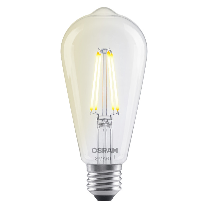 Osram SMART+ MATTER Dimmable Classic Edison 60 827 E27 Smart-Glühbirne, 6 W, Warmweiß, WLAN