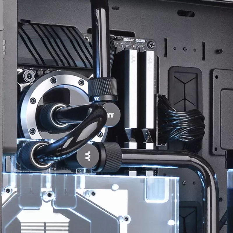 Thermaltake Pacific SF CL-W389-CA16MK-A Klemmringverschraubung für Hardtube 16 mm AD, Mattschwarz