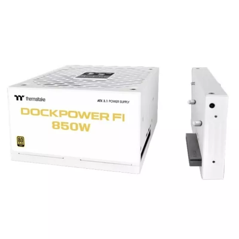 Thermaltake Dockpower FI 850 W PC-Netzteil, ATX 3.1, 80 PLUS Gold, Schneeweiß