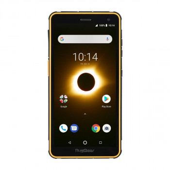 RugGear RG650 Dual Smartphone, 5,5 Zoll, schwarz-gelb
