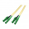 EFB Elektronik O0933.15 Duplex-LWL-Patchkabel E2000/APC-E2000/APC, OS2, 15 m, LSZH, gelb