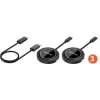 Manhattan 154598 1080p Wireless-HDMI-Präsentationsset mit 2 USB-C-Sendemodulen, schwarz