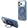 Guess Ring Stand 360 4G Classic Logo MagSafe Hülle für iPhone 18 Pro / 17 Pro, blau