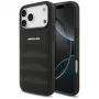 Mercedes AMG00117 Hülle für iPhone 18 Pro Max / 17 Pro Max, AMG Leather Debossed Lines Logo, schwarz
