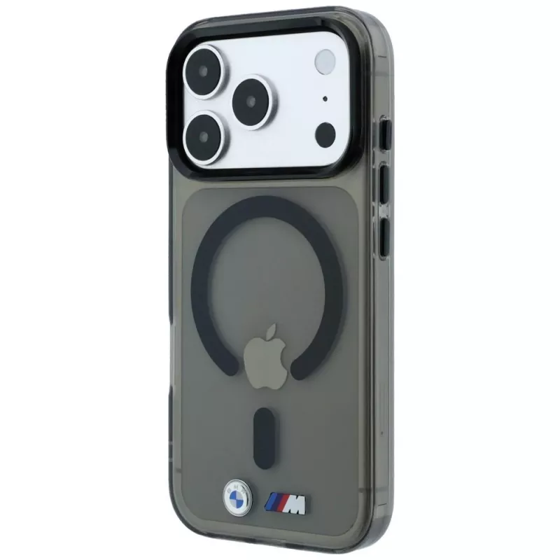 BMW BMW001323 Hülle für iPhone 18 Pro Max / 17 Pro Max, M IML Glossy Metal Logo & Trims, MagSafe, schwarz