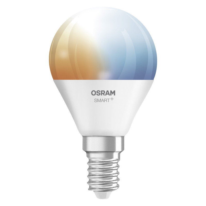 Osram SMART+ MATTER Tunable White Classic P40 Smart-Lampe, E14, 4,9 W, Tunable White, Wi-Fi