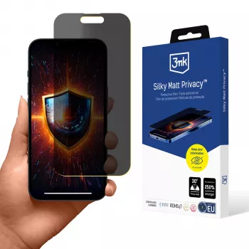 3mk Silky Matt Privacy Displayschutz für Apple iPhone 15