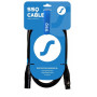 SSQ DMX1 SS-1838 Kabel XLR-Stecker - XLR-Buchse, 1 m, schwarz