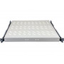 Alantec SA-PW-19-1U-370-4-S 19" 1U ausziehbarer Fachboden für Serverschrank, Tiefe 370 mm, grau