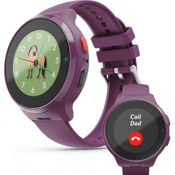 Hama 00178670 Kinder-Smartwatch mit GPS, SOS-Taste und Telefonfunktion, Berry