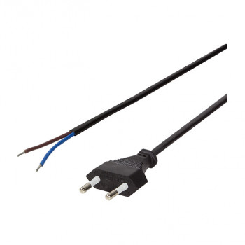 LogiLink CP137 Stromkabel, CEE 7/16 auf offenes Ende, schwarz, 1,5 m
