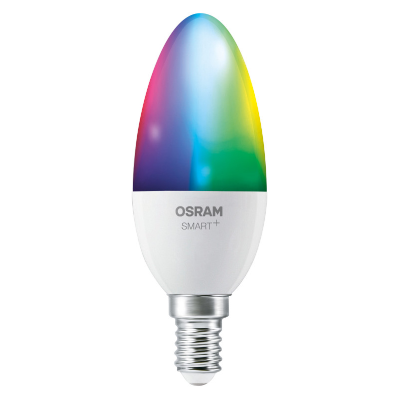 Osram SMART+ MATTER Multicolor Classic B40 Smart-Lampe, E14, 4,9 W, RGBW, Wi-Fi