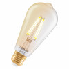 Osram SMART+ MATTER Filament Dimmable Classic Edison 53 824 Smart-Lampe, goldfarben, E27, 6 W, Warmweiß, Wi-Fi