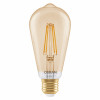 Osram SMART+ MATTER Filament Dimmable Classic Edison 53 824 Smart-Lampe, goldfarben, E27, 6 W, Warmweiß, Wi-Fi