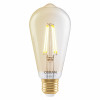 Osram SMART+ MATTER Filament Dimmable Classic Edison 53 824 Smart-Lampe, goldfarben, E27, 6 W, Warmweiß, Wi-Fi