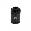 Thermaltake Pacific SF Verlängerungsfitting Male auf Male CL-W391-CU00MK-A, 30 mm, mattschwarz, DIY LCS