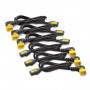 APC AP8706R Netzkabel-Set (6 Stück), verriegelnd C13 auf C14 (90 Grad), 1,8 m