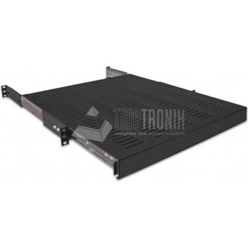 Wirewin SHELF PO 800 BL 19″ 1 HE ausziehbarer Fachboden, bis 35 kg, schwarz