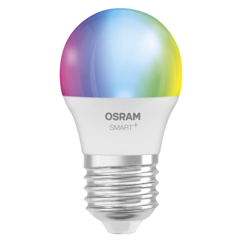 Osram SMART+ MATTER Multicolor Classic P40 Smart-Lampe (1 Stk.), E27, 4,9 W, RGBW, WLAN