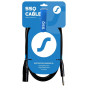 SSQ JSXM5 SS-1464 Kabel, Stereo-Klinke – XLR 3-polig männlich, 5 m, schwarz