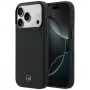 Mercedes Mer008871 Leather Mesh with Bow Line MagSafe Hülle für iPhone 18 Pro / 17 Pro, schwarz