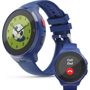 Hama 00178669 Smartwatch für Kinder mit GPS, SOS-Taste und Telefonfunktion, Blau