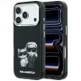 Karl Lagerfeld KF003184 Smooth Karl & Choupette Bodies Sketch MagSafe Hülle für iPhone 18 Pro Max / 17 Pro Max, schwarz