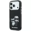Karl Lagerfeld KF003184 Smooth Karl & Choupette Bodies Sketch MagSafe Hülle für iPhone 18 Pro Max / 17 Pro Max, schwarz