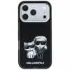 Karl Lagerfeld KF003184 Smooth Karl & Choupette Bodies Sketch MagSafe Hülle für iPhone 18 Pro Max / 17 Pro Max, schwarz