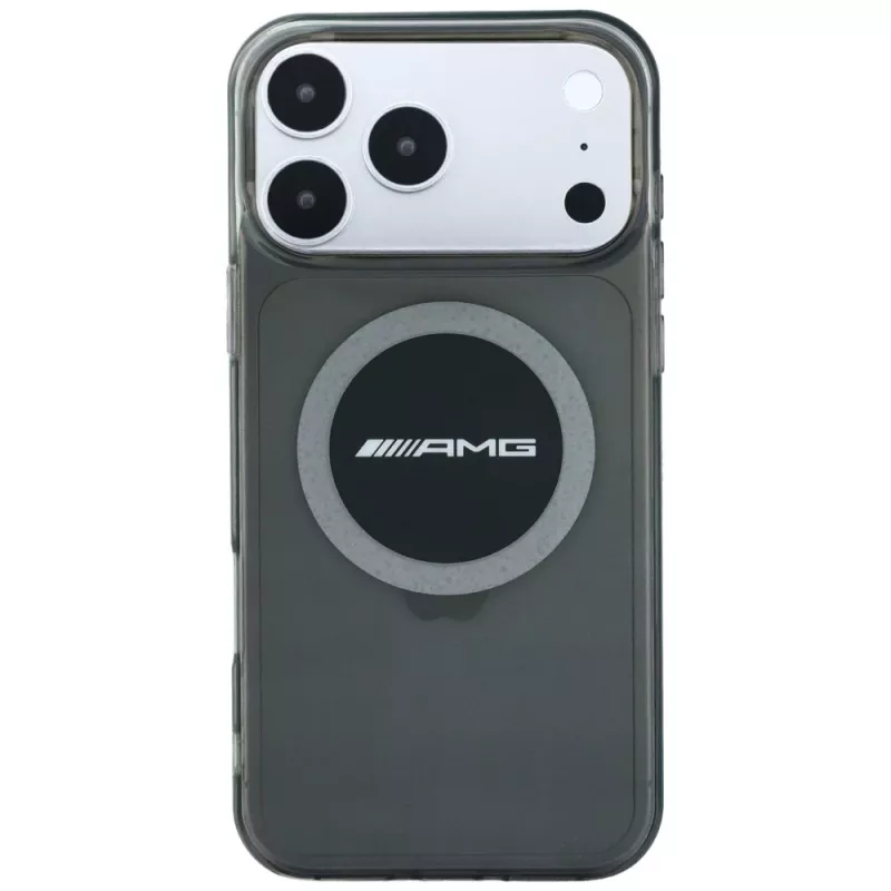 Mercedes AMG00120 AMG IML Transparent Bicolor Block MagSafe Hülle für iPhone 18 Pro Max / 17 Pro Max, schwarz/grau