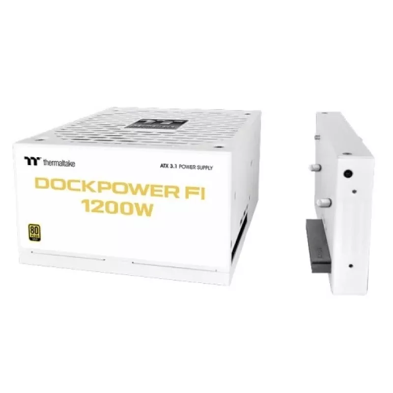 Thermaltake TT Dockpower FI 1200W Snow Netzteil, 1200 W, 80 PLUS Gold, modular, weiß