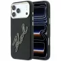 Karl Lagerfeld KF003312 Smooth Big Resin Signature Logo Hülle für iPhone 18 Pro Max / 17 Pro Max, schwarz