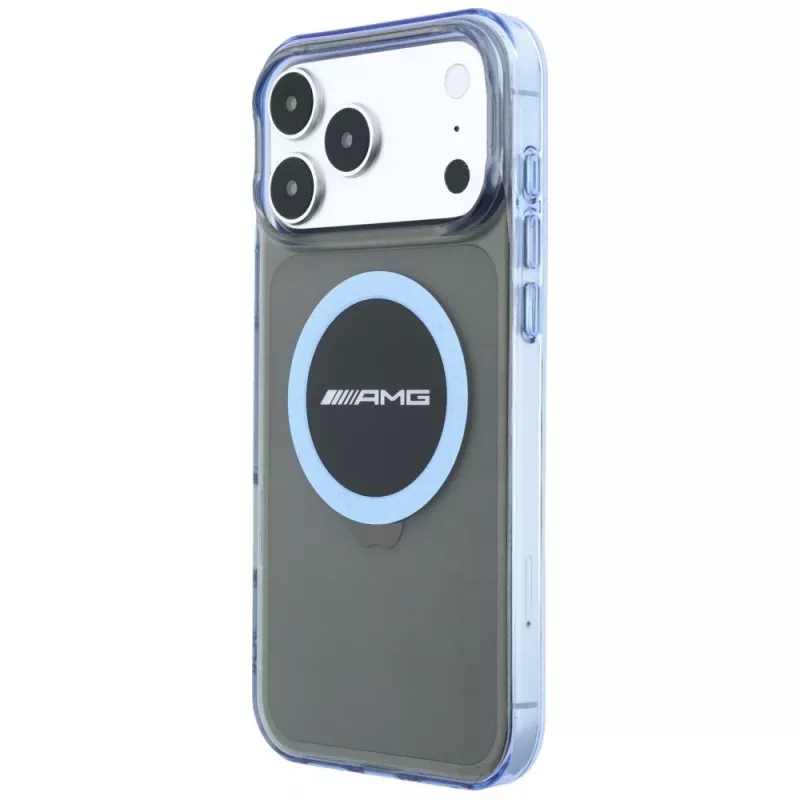Mercedes AMG00121 AMG IML Transparent Bicolor Block MagSafe Hülle für iPhone 18 Pro Max / 17 Pro Max, schwarz/blau