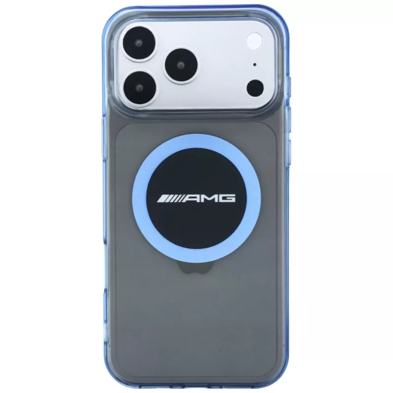 Mercedes AMG00121 AMG IML Transparent Bicolor Block MagSafe Hülle für iPhone 18 Pro Max / 17 Pro Max, schwarz/blau
