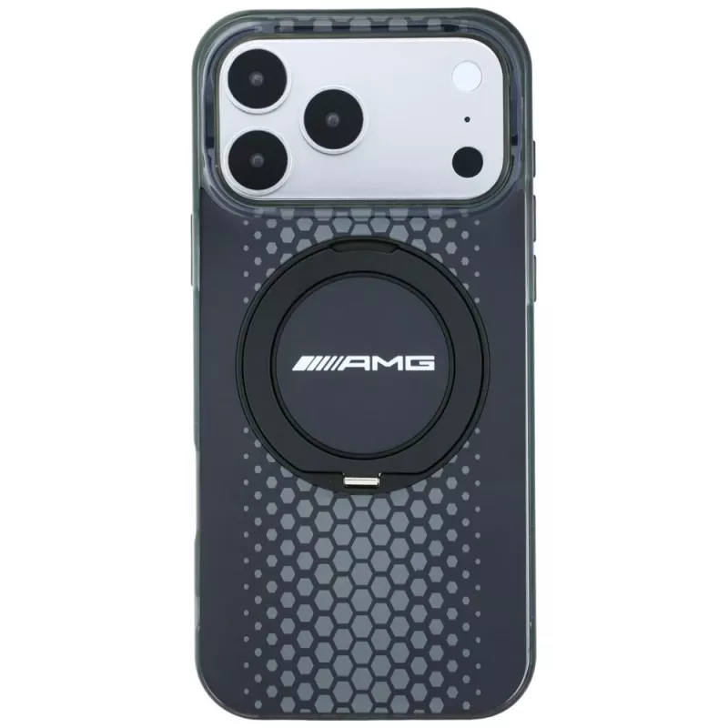 Mercedes AMG00126 AMG IML Double Layer Urban Line with Ring Stand MagSafe Hülle für iPhone 18 Pro / 17 Pro, schwarz